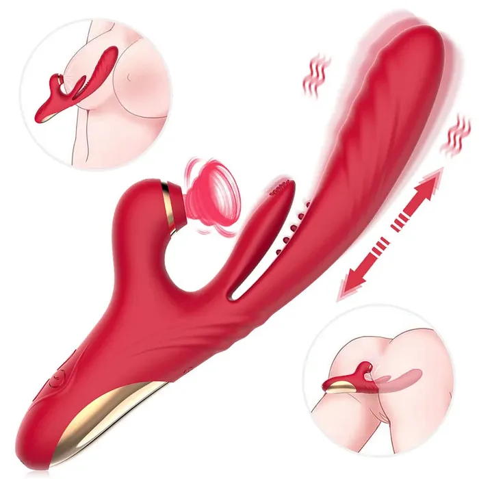 3 in 1 Suction Thrusting Vibrator With Tongue For Clitoris Gspot babysexlover Female Sex Toys