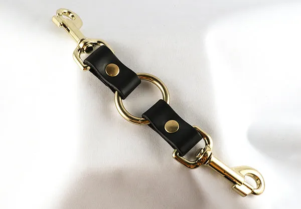 Aslan Leather Black Brass TwoWay Connector Anal