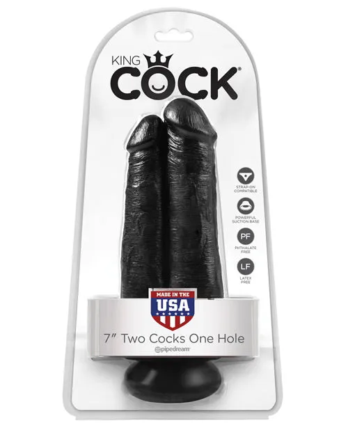 Pipedream Products Dildos King Cock 7 Two Cocks One Hole