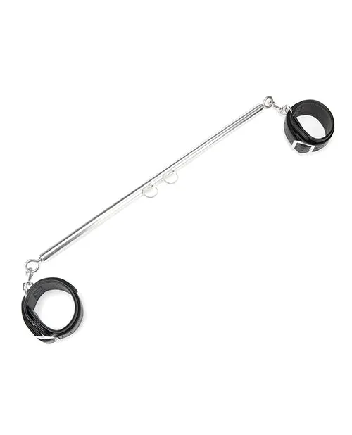 Lux Fetish Lux Fetish Expandable Bar Spreader Set wLeatherette Cuffs Couples Lux Fetish Lux Fetish Expandable Bar Spreader Set wLeatherette Cuffs Couples