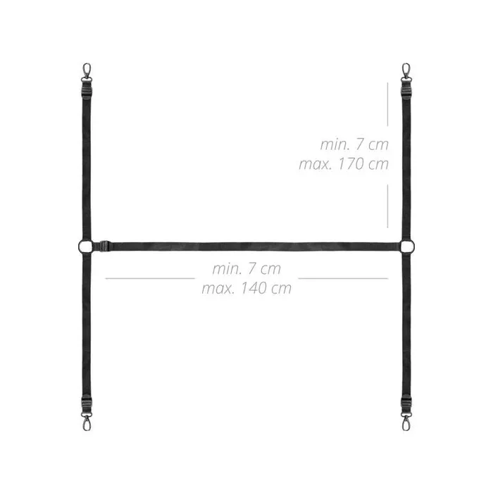 Anal Bedroom Fantasies Under The Bed Restraint Bondage Set Black