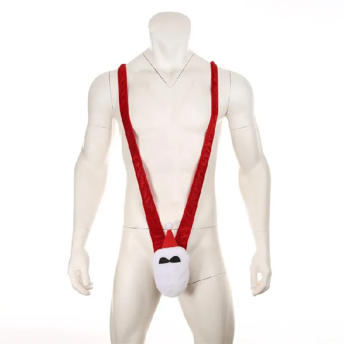 Mens Sexy Santa Briefs Male Erotic Underwear Cosplay Costume for Men EVEs SECRETS Male Sex Toys