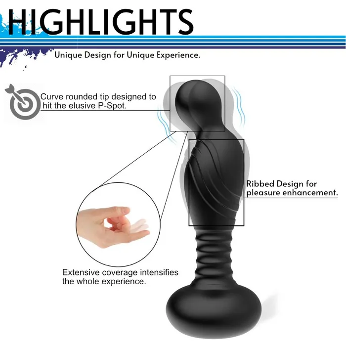 FRISKY BUSINESS SG Anal Black Panther Prostate Massager