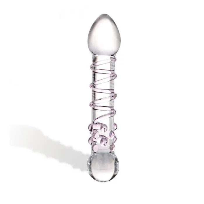 Gls Dildos Glas Spiral Staircase Glass Dildo