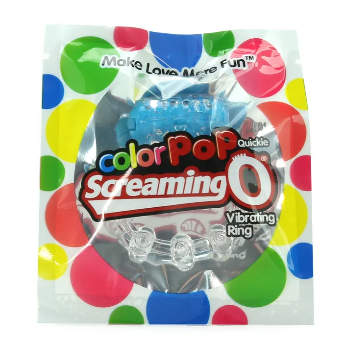 Couples Screaming O Color Pop Quickie Vibrating Cock Ring in Blue Couples Screaming O Color Pop Quickie Vibrating Cock Ring in Blue
