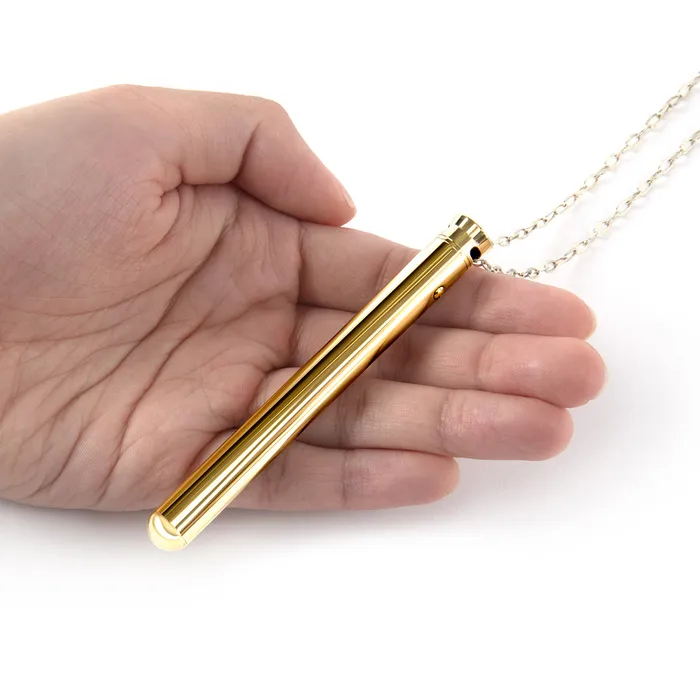 Dildos Le Wand Stainless Steel Vibrating Necklace Le Wand
