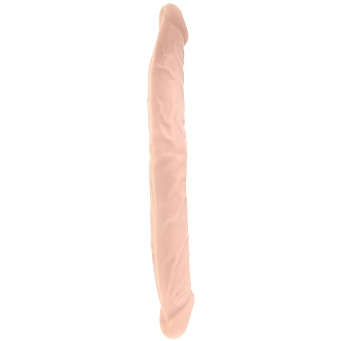 Dildos Shots Toys RealRock 14 Inch Double Dildo in White