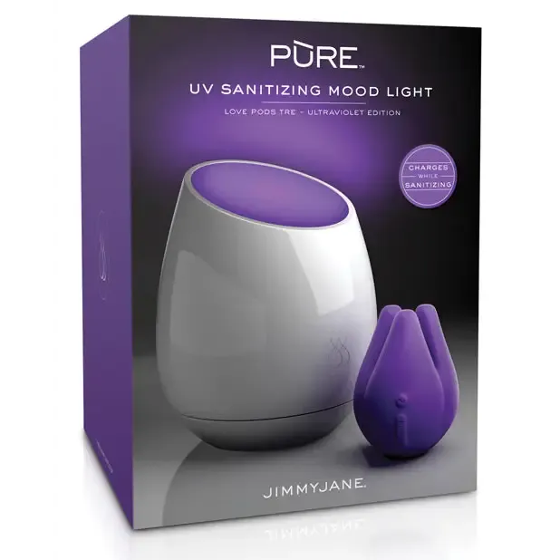 Jimmyjane Dildos Jimmyjane Love Pods Tre Pure Uv Sanitizing Mood Light Ultraviolet Edition Jimmyjane Dildos Jimmyjane Love Pods Tre Pure Uv Sanitizing Mood Light Ultraviolet Edition
