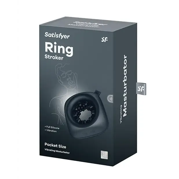 Male Sex Toys Satisfyer Ring Stroker Black Satisfyer