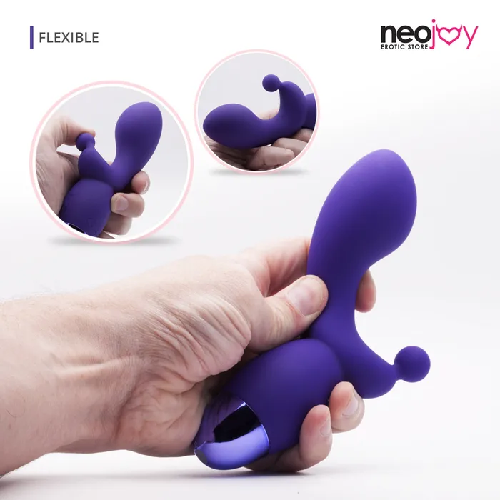 Neojoy Female Sex Toys Neojoy GClit Dual Silicone Rabbit Vibrator USB Rechargeable 10Speed Functions Purple