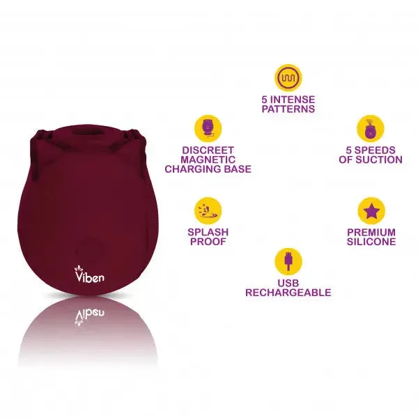 Viben Zen Classic Rose Ruby Viben Vibrators Viben Zen Classic Rose Ruby Viben Vibrators