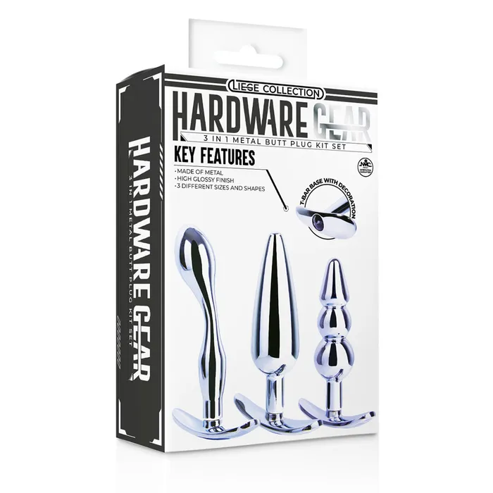 Excellent Power Excellent Power Hardware Gear Metal Butt Plug Kit Curvy Anal