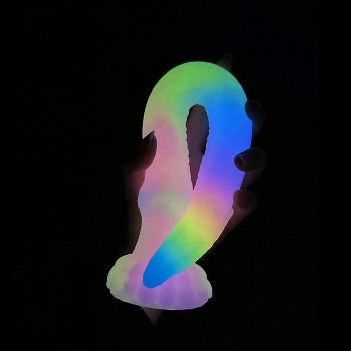 Platinum Silicone Series Dildos Fantasy Octopussy Platinum Silicone Dildo 307 Inch Glow In The Dark
