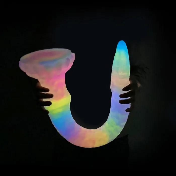 Platinum Silicone Series Dildos Fantasy Octopussy Platinum Silicone Dildo 307 Inch Glow In The Dark