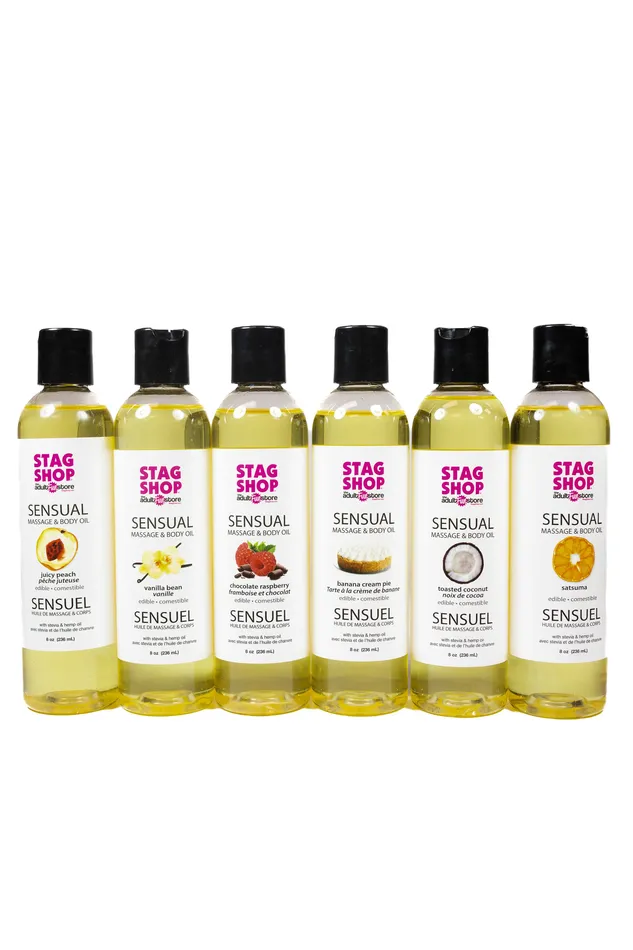 Stag Shop Couples Stag Shop Edible Massage Oil Assorted Sizes Flavors