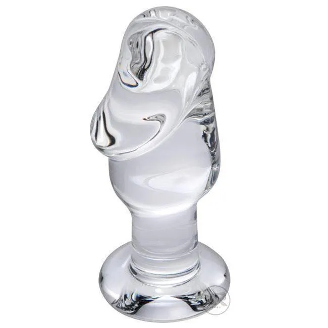 Cock Head Glass Butt Plug Prisms Erotic Glass Anal
