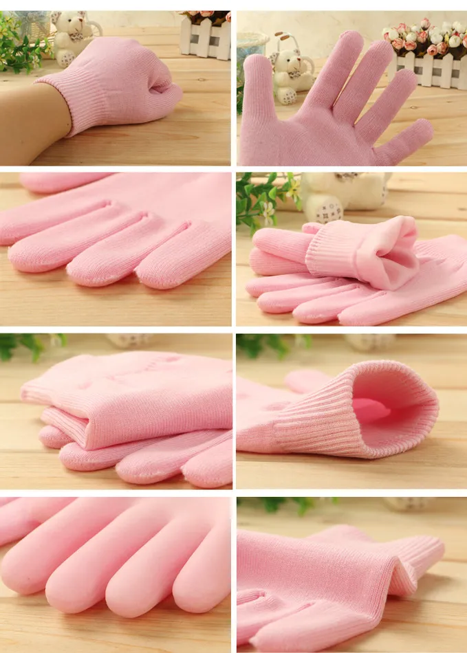 Enhancers missammy Beauty Tool Moisturize Repair Whiten Skin Treatment Collagen Gel Spa Gloves 1 Pair 017G