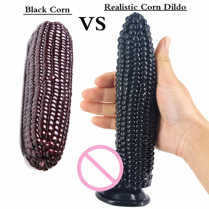 LAZADASEXTOYS Female Sex Toys Big Dildo Vegetable Corn Dildo with Suction Cup Sex Toys for Women Big Anal Butt Plug Flirting Masturbation Products Sex Shop