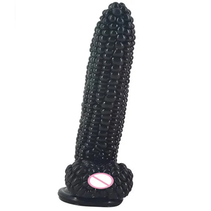 LAZADASEXTOYS Female Sex Toys Big Dildo Vegetable Corn Dildo with Suction Cup Sex Toys for Women Big Anal Butt Plug Flirting Masturbation Products Sex Shop