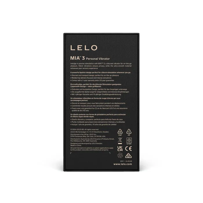 LELO LELO Mia 3 Personal Bullet Vibrator Female Sex Toys