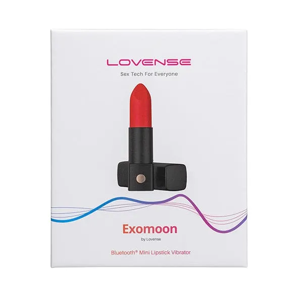 Lovense Exomoon AppControlled Discreet Lipstick Vibrator Red Lovense Vibrators
