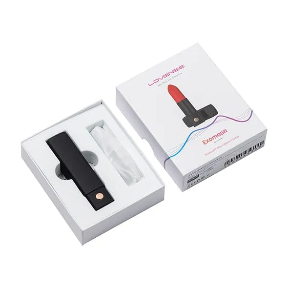 Lovense Exomoon AppControlled Discreet Lipstick Vibrator Red Lovense Vibrators
