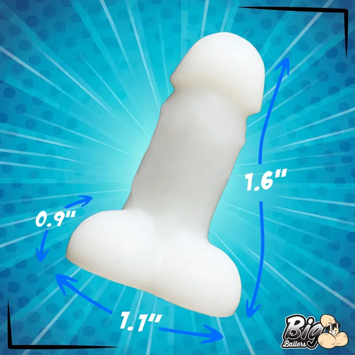 GlowintheDark SnapOn Peckers 4 Pack Big Ballers Female Sex Toys