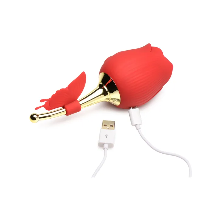 Vibrators Bloomgasm Bloomgasm Flutter Rose Sucking Rose w Butterfly Teaser