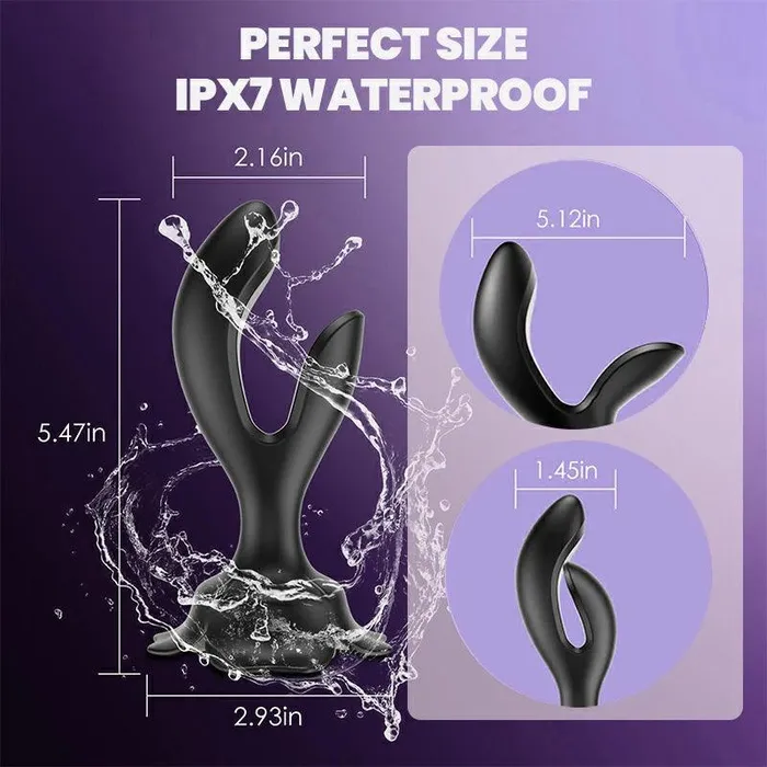 10Mode Vibrating Anal Plug Rose GSpot Toy Inyarose Male Sex Toys