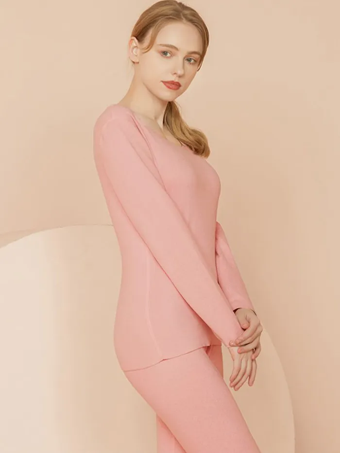 Anal mysite Seamless Warm Thermal Couple Silk Pajamas Set Anal mysite Seamless Warm Thermal Couple Silk Pajamas Set