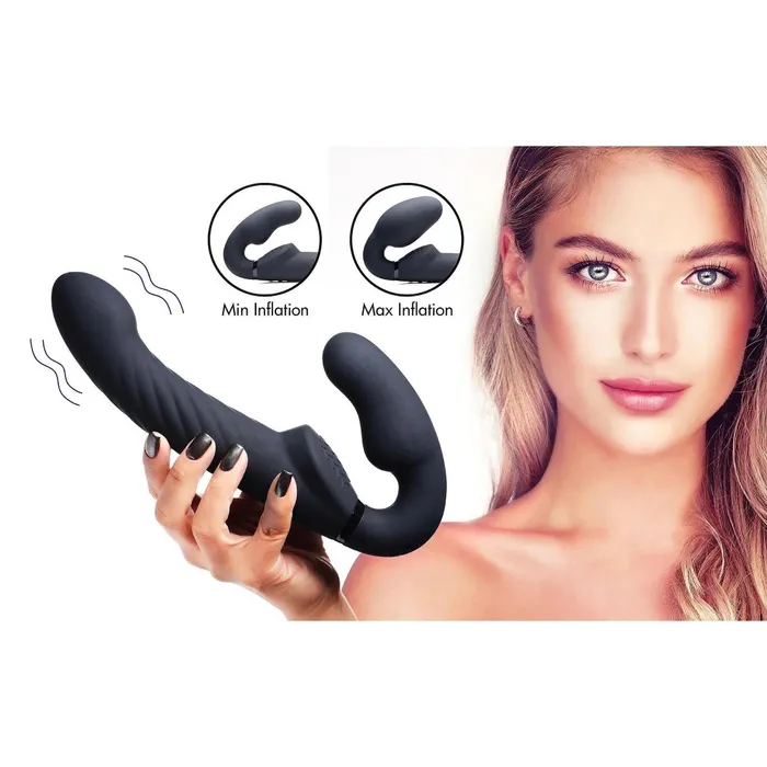 Female Sex Toys Strap U Ergo Fit Twist Inflatable Vibrating Strapless StrapOn Black Strap U Female Sex Toys Strap U Ergo Fit Twist Inflatable Vibrating Strapless StrapOn Black Strap U