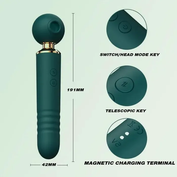 Inyarose 3in1 Sucking Slapping Vibrator Female Sex Toys
