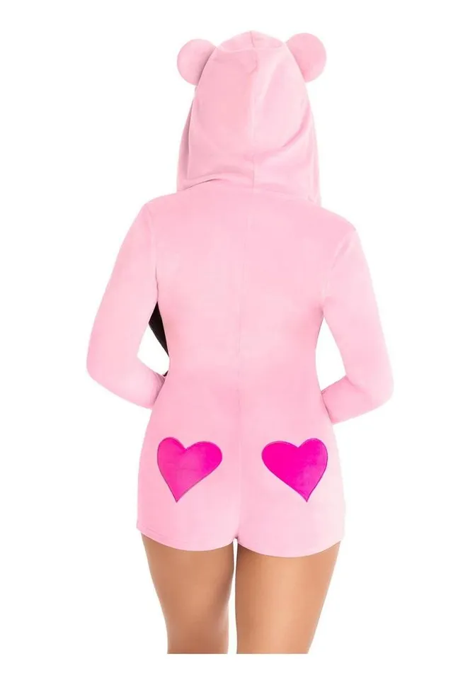 Leg Avenue Female Sex Toys Leg Avenue Sweetheart Bear Velvet Zip Up Romper with Heart Accent Leg Avenue Female Sex Toys Leg Avenue Sweetheart Bear Velvet Zip Up Romper with Heart Accent