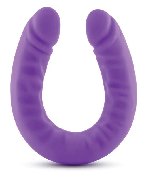 Open Desires Dildos Blush Ruse 18 Slim Double Dong Purple