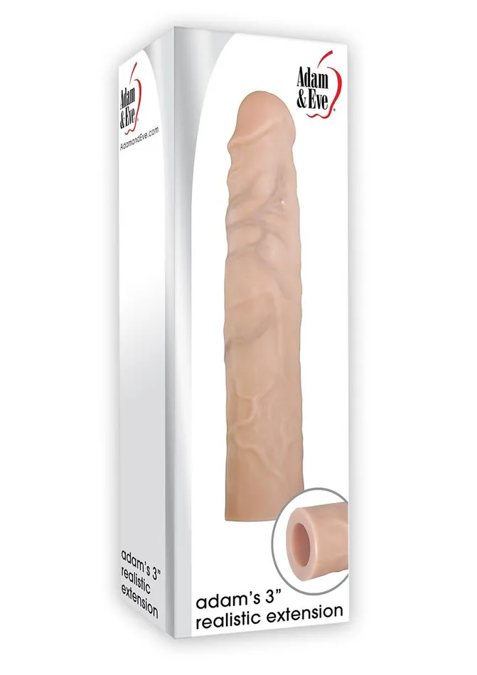 Adam and Eve Adams Realistic Extension Adam and Eve Male Sex Toys