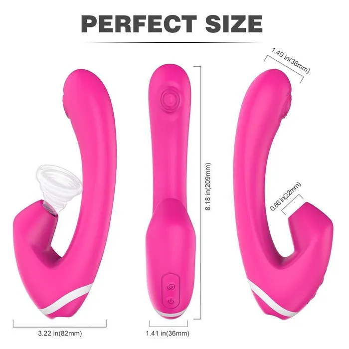 ADLTOYFUN Vibrators 9 Frequencies Clitoris Sucking Vibrator