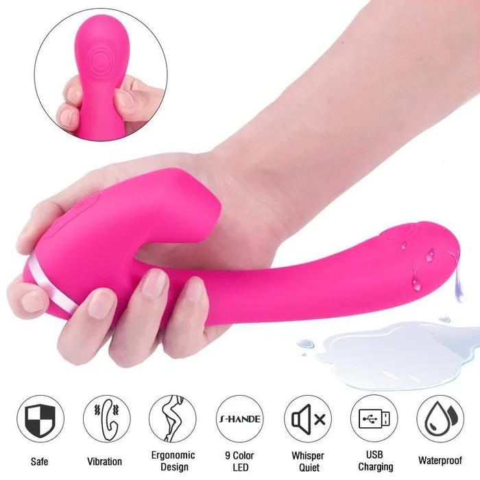 ADLTOYFUN Vibrators 9 Frequencies Clitoris Sucking Vibrator