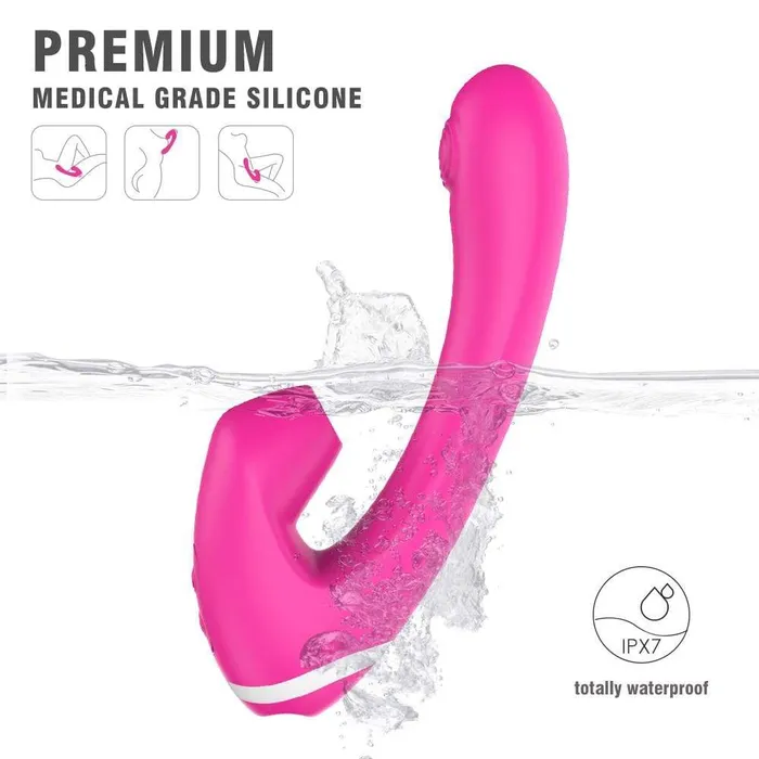 ADLTOYFUN Vibrators 9 Frequencies Clitoris Sucking Vibrator
