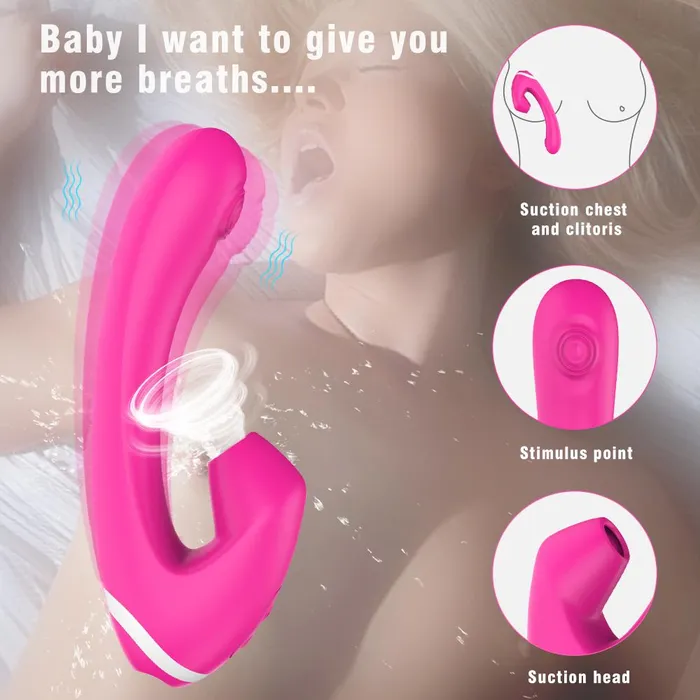 ADLTOYFUN Vibrators 9 Frequencies Clitoris Sucking Vibrator