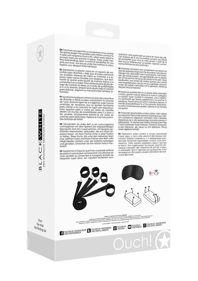 Couples Ouch Ouch Bed Bindings Restraint System