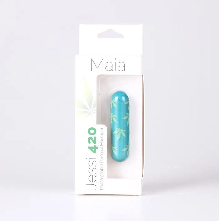 Jessi 420 Series Super Charged Mini Bullet Emerald Maia Toys Female Sex Toys