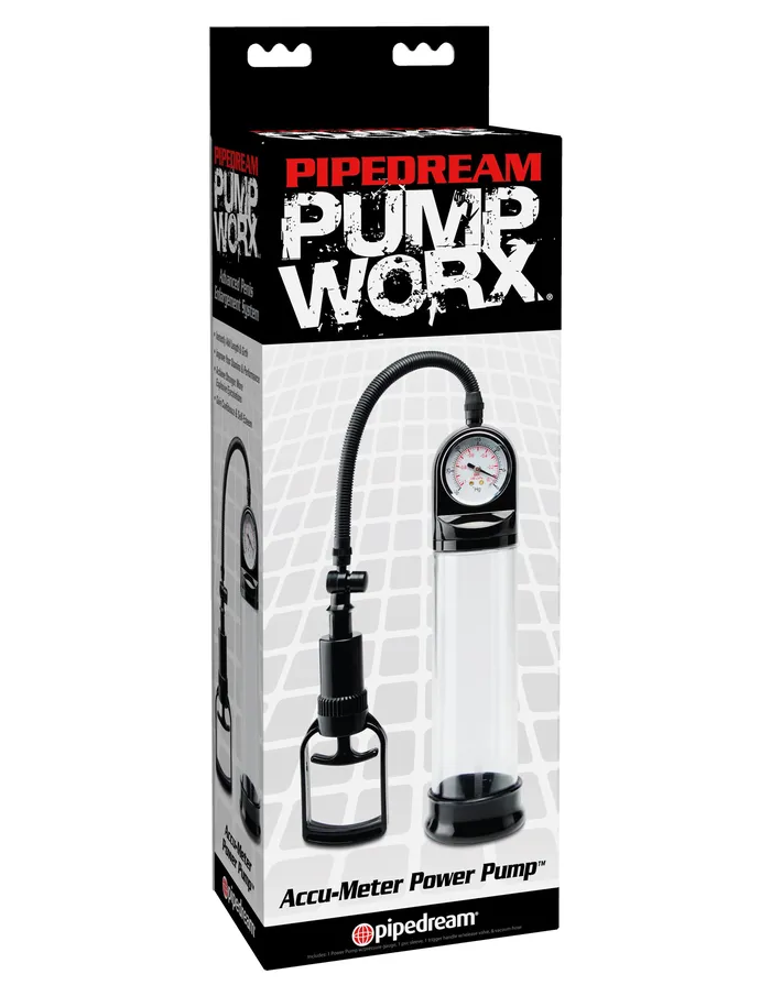 Male Sex Toys Pipedream Pump Worx AccuMeter Power Pump Black Male Sex Toys Pipedream Pump Worx AccuMeter Power Pump Black