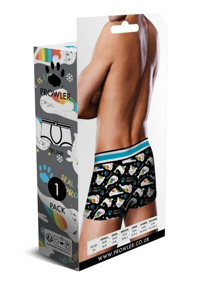 Prowler Prowler Seals Trunk Sm BlkRnbw Vibrators