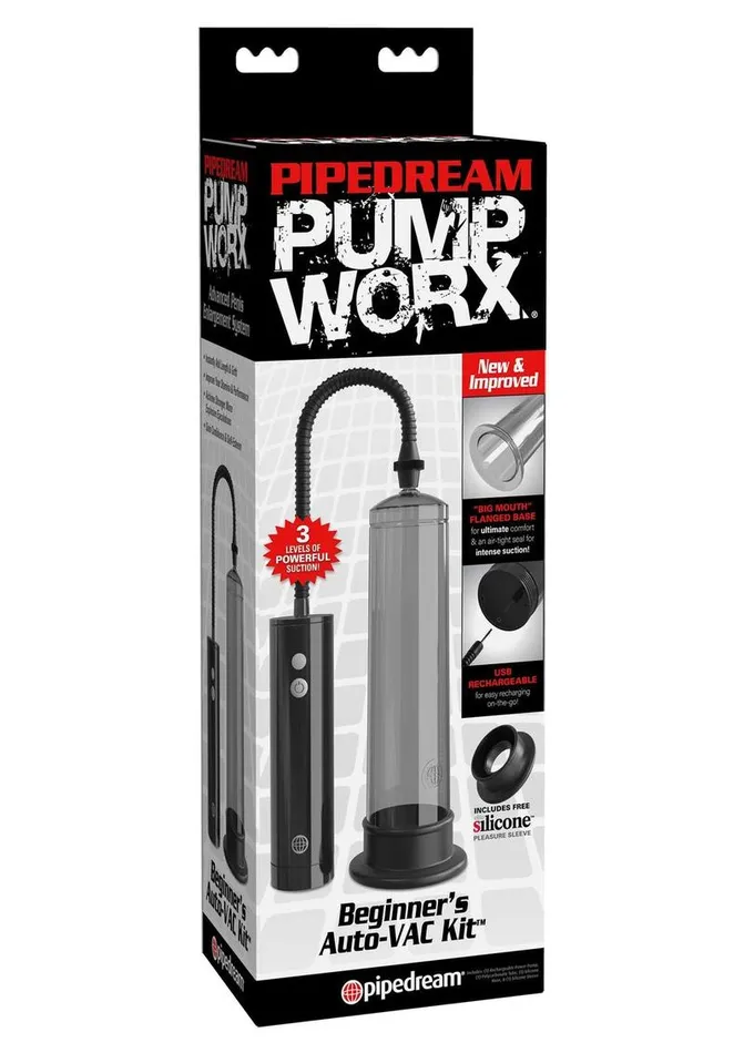 Pump Worx Male Sex Toys Pump Worx Beginners AutoVac Penis Pump Kit